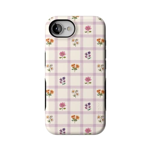 Casely iPhone 17e Case | Meadow Check | Floral Gingham | Bold Protective Design | Compatible with MagSafe