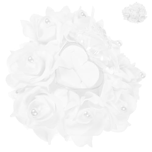 NIYANGLE Custodia Porta Anelli di Fidanzamento a Forma di Cuore Scatola Portafedi Nuziali Piccola e Leggera in Materiale Stabile Scatola Porta-Anelli Rosa per Matrimoni Anniversari e