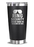 VDGifts Ring Security Guard Rings Be Handsome Eat Cake Engraved Stainless Steel Tumbler - Ring Security Wedding Thank You Gift For Ring Bearer - Wedding Day Favor