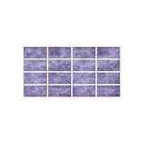 Piastrelle Adesive Bagno 10x20cm Violetta Mattonelle Adesive Cucina,Decorazione Murale in Pvc Impermeabile,Per Armadietto, Mobili,Può Essere Riutilizzato