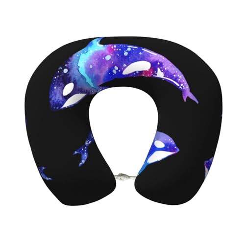 Almohada de poliéster negra ajustable para cuello miniatura 1