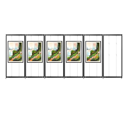 Art Display Rack for Painting Exhibition, Photography Display Stand for Art Gallery, Craft Fair(6-Panels,39.4x78.7in)