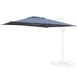  Alice\'s Garden - Lona Gris de Recambio para Sombrilla de jardín 3x3 m