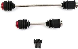 C32713BLACK Alloy Machined Center Driveshafts w Dust Boots for E-Maxx 3905