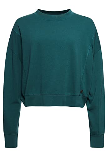 Superdry Womens Flex Batwing Crew Sweatshirt, Silver Pine, Medium