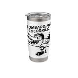 Bombardino Cocodrilo Italian Brainrot Meme Stainless Steel Insulated Tumbler