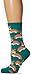 Socksmith Womens Corgi Socks in Emerald (One size fits most Sock size 9-11 will fit a womens shoe size 6-10),Green,One size fits most Sock size 9-11 will fit a womens shoe size 6-10