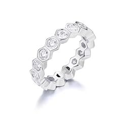 18k white gold plated silver
