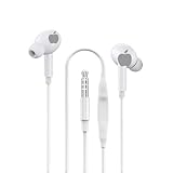 AZIEBAY 有線イヤホン、iPhone対応、コントロール、Apple/Android/Huawei対応、ダイレクトプラグ、Type-Cインイヤー (インイヤー丸型Androidイヤホン)