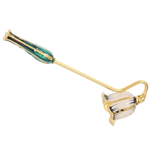 VOSAREA Vintage Metal Candle Extinguisher Tool Elegant Candle Snuffer Decorative Wick Snuffer Put Out Accessory