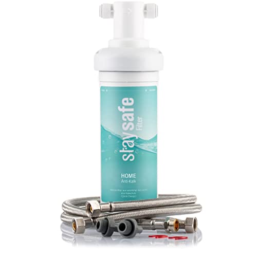 stsafe ANTIKALK Wasserfilter Set inkl. Zubehör | Kalkschutzgranulat made in Germany | Untertisch-Wasserfilter gegen Schadstoffe im Leitungswasser | Schnelle Installation I Kalkfilter für Trinkwasser