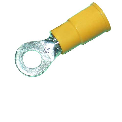 3M Ring Terminal Vinyl Insulated #10 Yellow 10-12 Gauge - 50PK