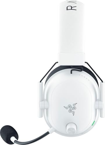 Razer BlackShark V2 HyperSpeed Wireless Gaming Headset - THX Spatial Audio - Bendable Mic - 50mm Drivers - 2.4GHz, Bluetooth or USB - 70 Hr Battery w/USB Type C Charging - White (Renewed) - Image 5