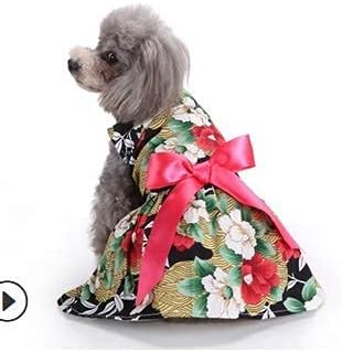 Amazon Co Jp 犬のドレスの黒と白の縞模様の夏の子犬の王女のスカートのペットアパレルの服は小さな中サイズの犬 Color Black L ペット用品