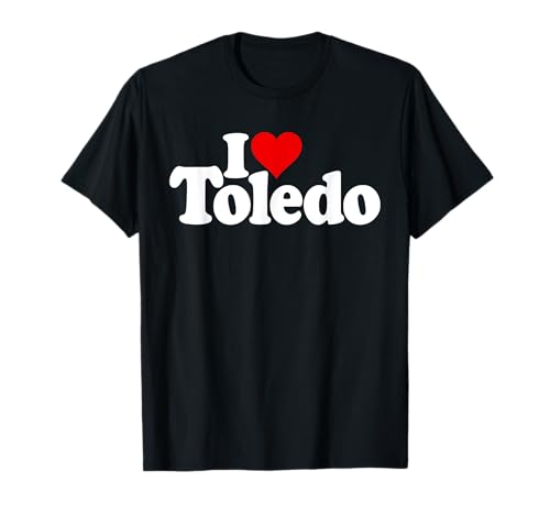 I LOVE HEART TOLEDO CITY OHIO SPAGNA Maglietta