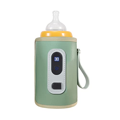 Portable Bottle Warmer Insulation Cover, Baby Milk Heat Keeper With Temperature Adjustment, USB Warmer for Car Travel