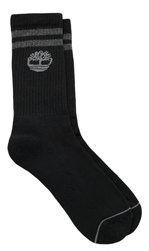 Timberland Cushioned Performance Work Athletic Crew Length 5 Pair Pack Socks for Men with Arch Support Shoe Size 9-124