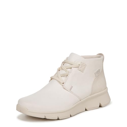 Ryka Womens Candid Weatherproof Ankle Bootie Gardenia White Leather 9 M