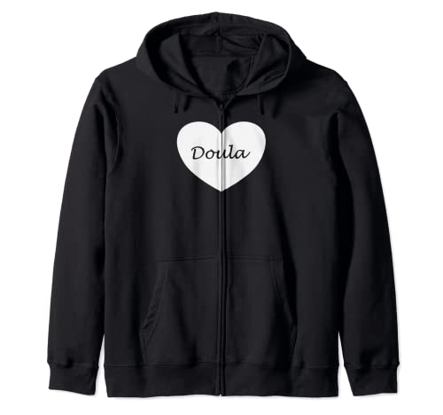 Doula Heart Apparel - Design unico di Doulas Felpa con Cappuccio