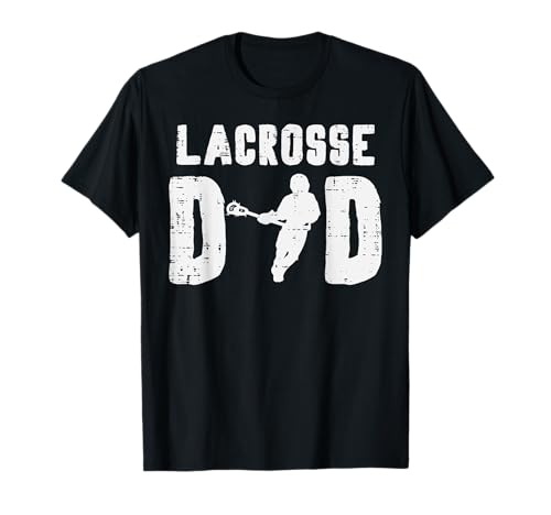 Lacrosse Dad Cool Fathers Day Lax Player Daddy Papa Men T-Shirt