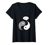 Photo Gallery donna divertente yin e yang relazione coppie fidanzato fidanzata maglietta con collo a v Photo Gallery donna divertente yin e yang relazione coppie fidanzato fidanzata maglietta con collo a v