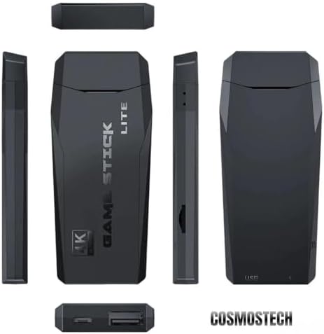 Cosmostech 4K Ultra HD Game Stick Lite, Retro Atari Video Oyunlu Gaming Oyun Konsolu, 2.4G Kablosuz Çift Kollu Gamepad - Görsel 3