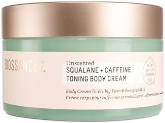 Biossance Squalane + Caffeine Toning Body Cream – Moisturizer for Firmness & Texture – Vegan and Fragrance-Free Skin Care – Nourishes, Tones & Supports Moisture Barrier for All Skin Types