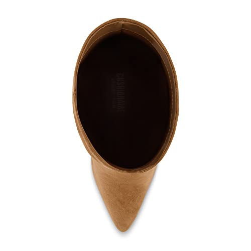 Cushionaire Women's Porsha Scrunch Heel Boot With +Memory Foam, Wide Widths Available, Camel 11 #TOP4