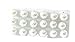 12mm Faux Pearl Ball Earrings 9 Pairs White Pearl Color