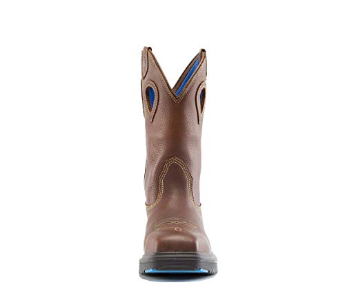 Steel Blue Men's Blue Heeler Western Steel Toe Boot, Oak #TOP1