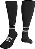 Great Call Athletics | Soccer Referee Socks | 3 Pair Performance | Official Two Striped Design | Compression Arch Cushioned (Large - 10.5-13)