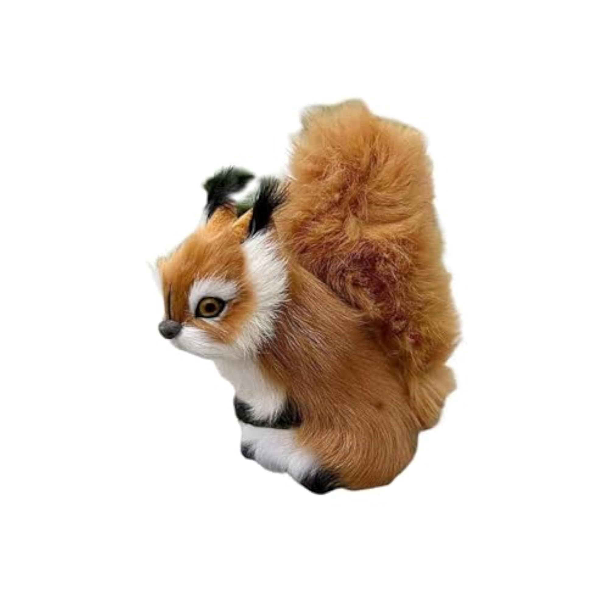 Squirrel Statue Garden Figurine, Plush Animal Decor