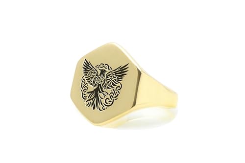 Bague en forme d'hexagone de corbeau pour remplacer les bijoux banals sans âme