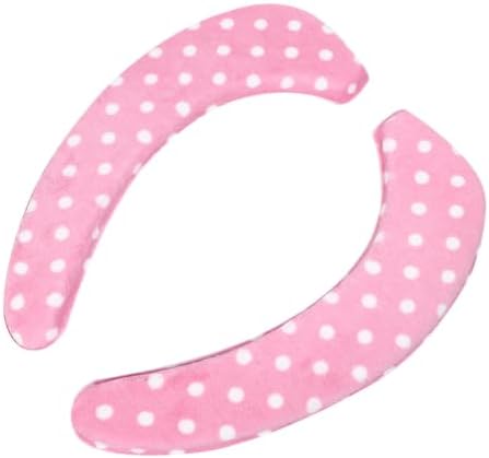 Toilet Seat Cover Blue 2pcs Coral Fleece Self-adhesive