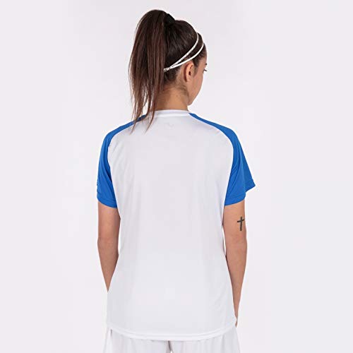 Joma Chemise Manches Courtes Academy IV Blanc Royal, 901335.207.2XS