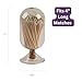 MILAVERA Premium Smoke Glass Cloche - Decorative Jar with Striker. Holder for Long Matches for Candles, Fireplace, Bathroom Accessories, Bath Salts. Includes Attachable Match Striker. (No Matches)