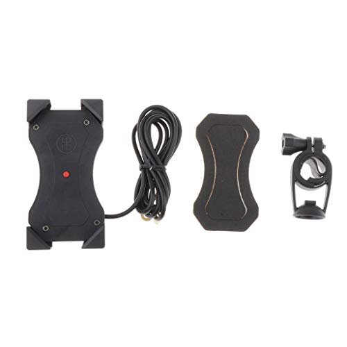figatia Suporte Universal para Celular para Motocicleta GPS com Porta de Carregamento USB 2.1A