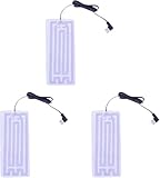 USB-Heizung 5V Elektrische Heizblatt, Heizbandheizung Heizplatte Schwarze Linie mit rechtwinkligem für Männer und Frauen Warmer Winter Kaltes Wetter Jagd Skifahren Wandern Radfahren 1/2/3/4 Stuck (4)