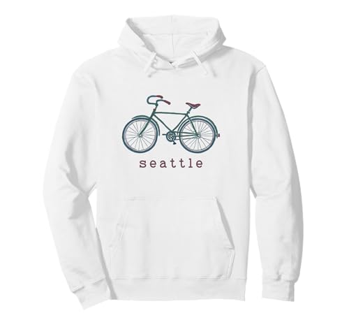 Seattle Cycling Bicycle Graphic Pullover Hoodie