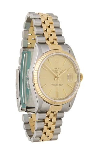 Rolex, Pre-loved Stainless Steel Datejust Champagne Dial 16233 36mm