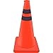 DUOER HOME Industria Barriere di Sicurezza Parcheggio telescopico Pieghevole in plastica del portellone del Secchio del Gelato Coni di Sicurezza (Color : Orange, Dimensione : 60cm)