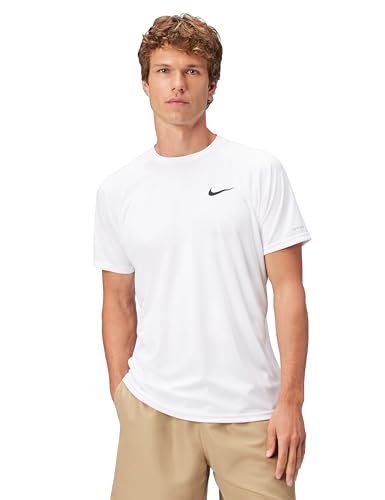 Nike Men's Standard Short Sleeve Hydrogu, White, Medium