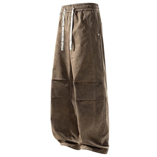 Pantalon japonais homme en coton beige pour le sport et le quotidien
