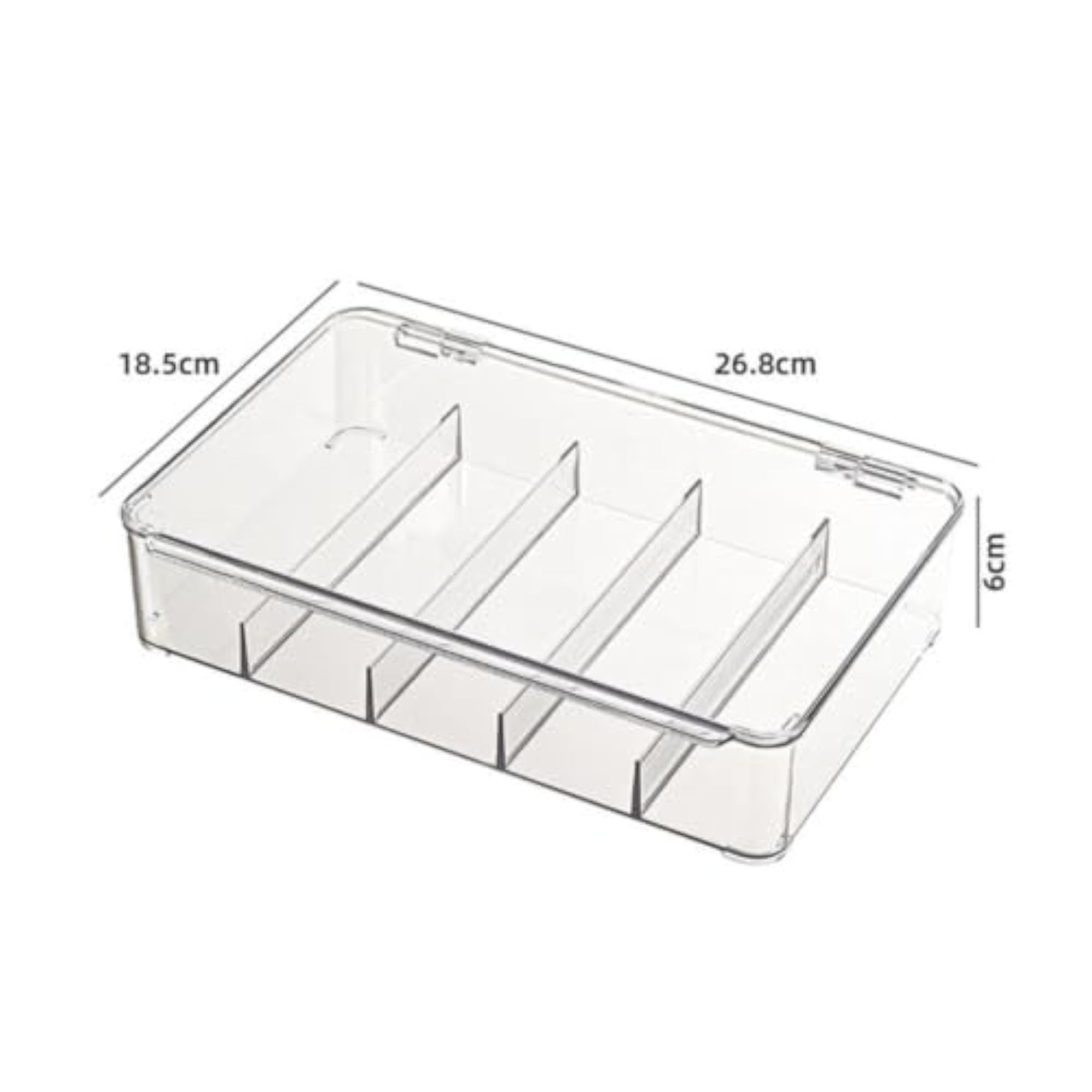 Transparent Drawer Organizer Clear Cosmetic Storage Box