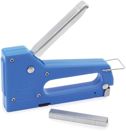 Dritz Home 9050 Light Duty Staple Gun, 5/16-Inch with 100 Staples , Blue image 5