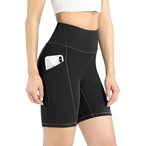 Leovqn Women's High Waist Cycling Shorts Cover