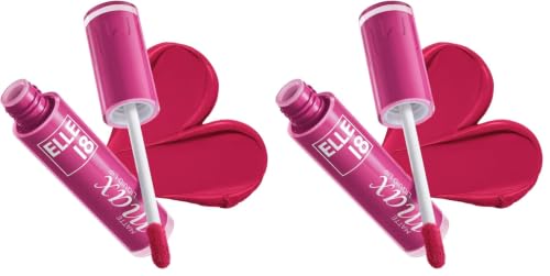 Image of Elle18 Matte Max Liquid Lipstick - Pink Memory, for Smooth Lips, with Hyaluronic Acid & Vitamin E, Blur Matte Finish, Transferproof & Smudgeproof - 6ml (Pack of 2)