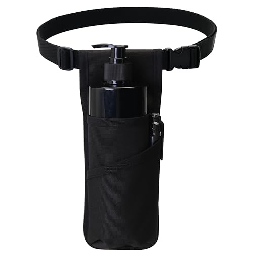 Tuhaoge Massage Bottle Bag Massage Oil Holster Lotion Holster Massage Therapist Massage Oil Holster Massage Lotion (TH-XJ1kd-Black)