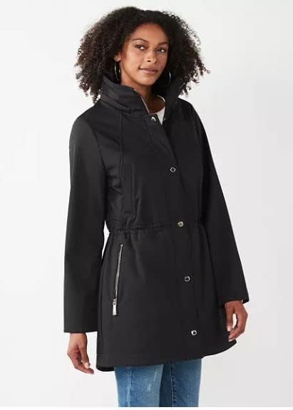 Nine West womens Softshell Jacket With Removeable Hood