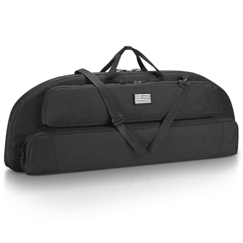 Image of CVLIFE 37 inch 44 inch Compound Bow Case Soft Bow Bag Arrow Archery Case Hunting